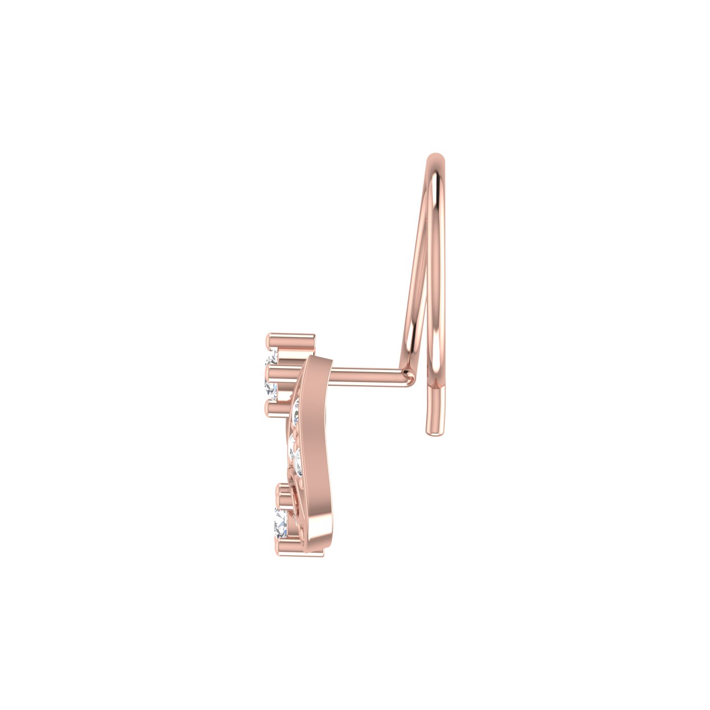 0.11 Carat Natural Diamond Nose Pin - HI Color, VS-SI Clarity.